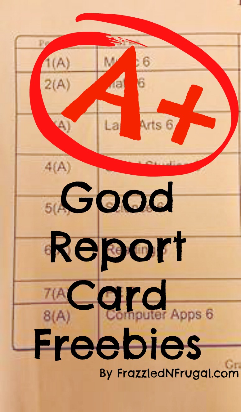 Good Report Card Freebies