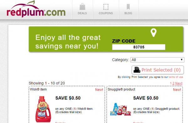 Red Plum Printable Coupons | Frazzled N Frugal