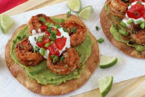 shrimp-avocado-tostada