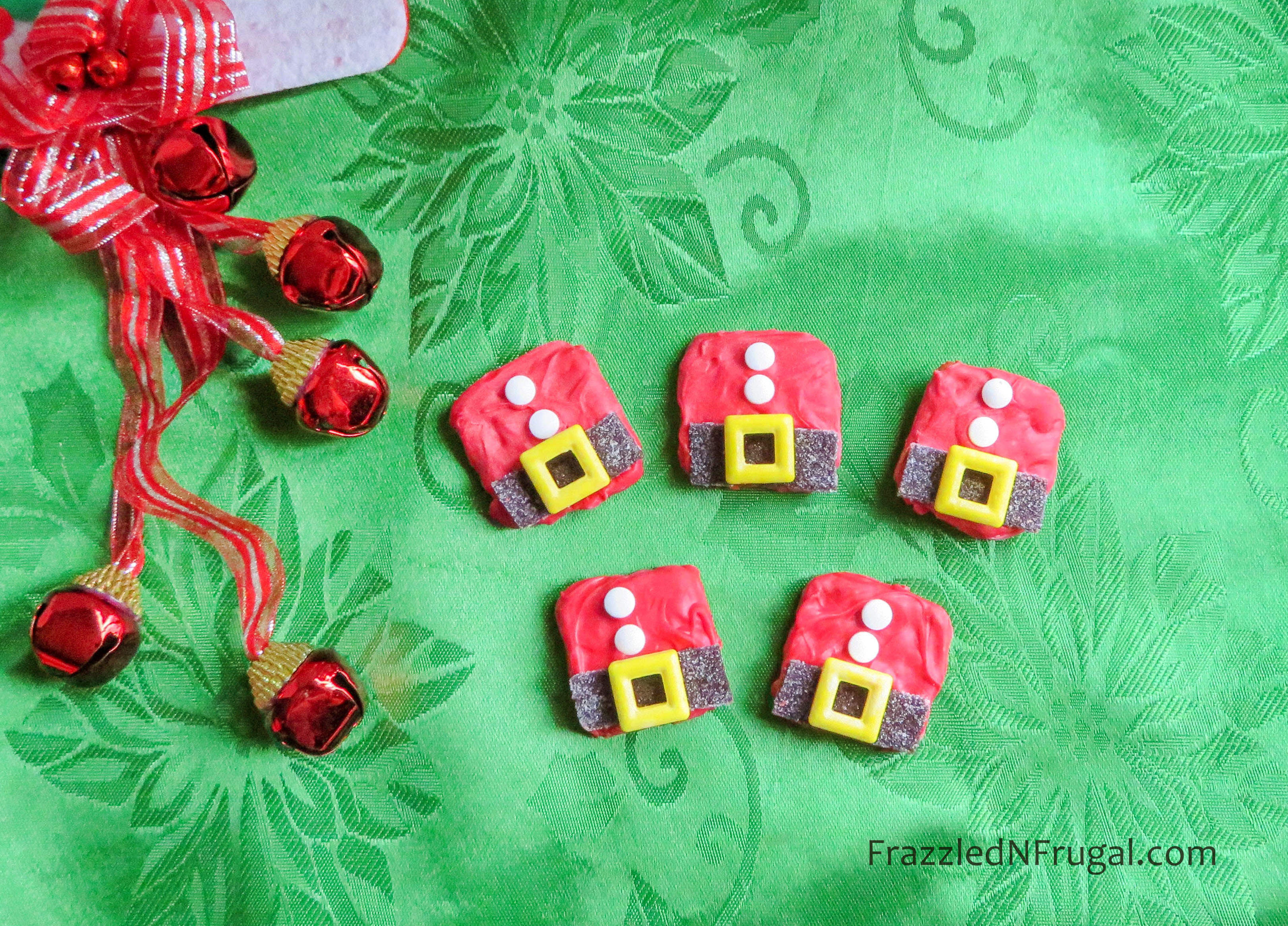 Santa Coat Pretzel Cookies